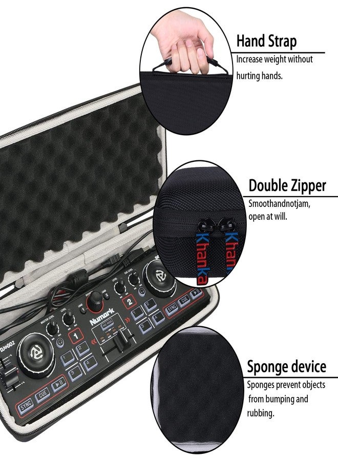 khanka Hard Travel Case Replacement for Numark DJ2GO2 Touch Pocket DJ Controller - Image 5